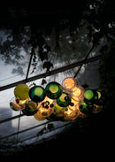 28 Multiple Colour Chandelier - Cluster