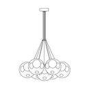28 Multiple Colour Chandelier - Cluster