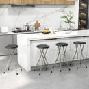 28 Inch Portable Folding Stools with 330lbs Limited Sturdy Frame by LJGDeals