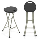 28 Inch Portable Folding Stools with 330lbs Limited Sturdy Frame by LJGDeals