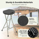 28 Inch Portable Folding Stools with 330lbs Limited Sturdy Frame by LJGDeals