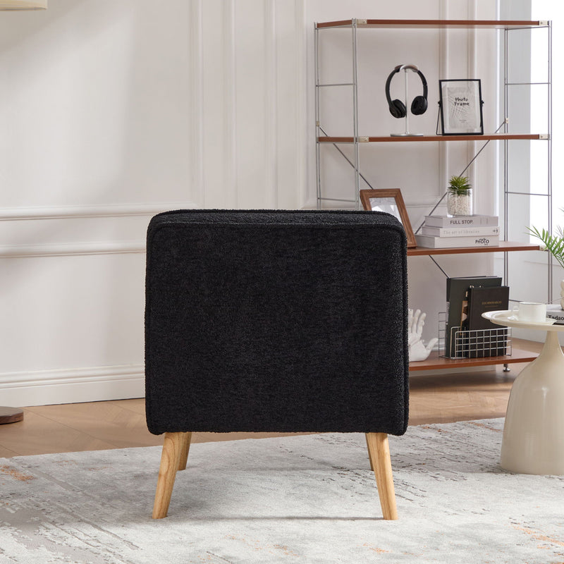 Upholstered Armless Accent Chair, photo 4 of 15