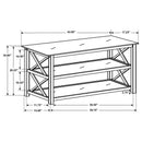 Sofa Table With Shelf - Brown