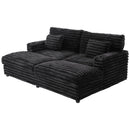 Oversized Double Chaise Lounge Sofa Bed With USB Ports And Cup Holders by Unique Piece Furniture