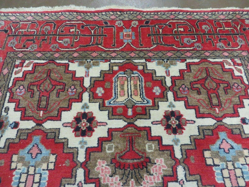 4' X 6' Antique Handmade Turkish Anatolian Wool Rug Vegetable Dyes