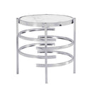 Elegant Round Table With Sintered Stone Top & Sturdy Metal Frame by Unique Piece Furniture