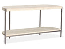 Jennings - Demilune Sofa Table - Edgecomb Gray And Weathered Antique Nickel