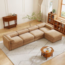 Contemporary Elegant Sofa With Storage And Ottoman by HouseOfZazla