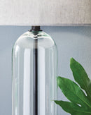 Kerrbrook - Glass Table Lamp - Clear / Black