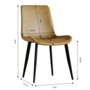 Modern Dining Chair With Carbon Steel Legs by Unique Piece Furniture
