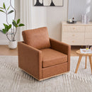30.7"W Upholstered Square Swivel Accent Chair