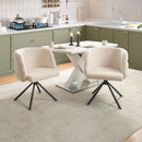 270 Degree Swivel Upholstered Desk Chairs (Set of 2) by Unique Piece Furniture
