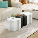 3-Piece Artistic Puzzle Table Set, Modular MGO Side Tables by HouseOfZazla