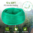 13 x 33ft Garden Netting Heavy Duty PE Anti Bird Netting Plants Fruits Tree Vegetables Protection Netting Net
