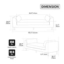 Modern Upholstered End Of Bed Bench With Armrests by HouseOfZazla