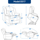 Chenille Power Lift Recliner Chair