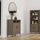 Ela - Medium Storage Cabinet - Smoky Brown by HouseOfZazla