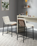 Lahni - 17" Boucle Fabric Counter Height Chair by HouseOfZazla