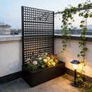 Metal Planter Box with Trellis