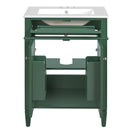 Bathroom Vanity With 2 Doors And Tip Out Drawer, Soft Closing Hinges by HouseOfZazla