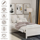 Platform Bed With Headboard, Footboard And Wood Slat Support by HouseOfZazla