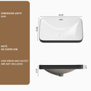 Undermount Bathroom Sink, Vessel Basin For Vanity Countertop - Black White by HouseOfZazla