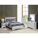 Bed With LED Light Accents Headboard by Unique Piece Furniture