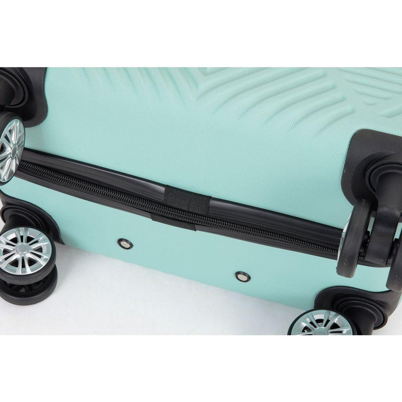 2Piece Luggage Sets ABS Lightweight Suitcase, Spinner Wheels, (20/14) LIGHT BLUE