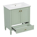 Freestanding Vanity With 1 Drawer & 2 Soft Close Doors With Door Mounted Storage by HouseOfZazla