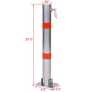 Parking Bollard Pole Barrier With Lock for Car Parking Protection by HouseOfZazla