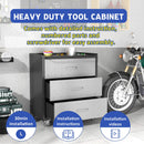 Heavy Duty Metal Storage Cabinet With Wheels 3 Drawer Tool Cabinet For Garage, Office, And Home Organizer Solutions by HouseOfZazla