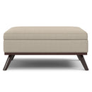 Owen - Multifunctional Square Coffee Table Storage Ottoman by HouseOfZazla