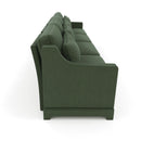 Elegant Sofa With Ergonomic Design And Lumbar Pillows by HouseOfZazla