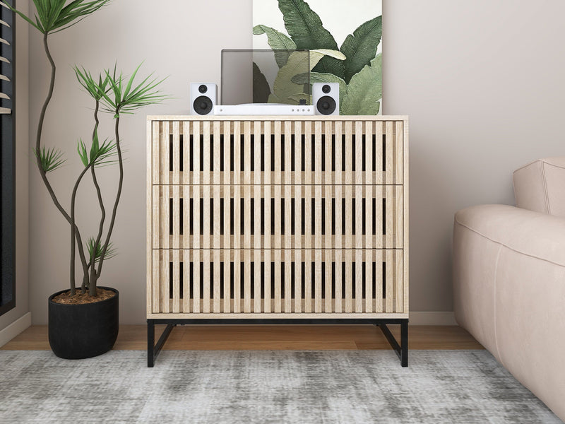 3 drawer cabinet, Accent Storage Cabinet, Suitable for Living Room, Bedroom, Dining Room, Study