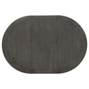 Lavon Oval 60-inch Wood Extension Leaf Dining Table Medium Grey
