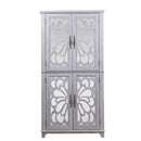 Modern Sideboard Buffet With 4 Mirrored Doors, Adjustable Shelves by HouseOfZazla