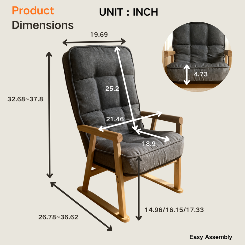 Modern Adjustable Lounge Chair with Three-Level Lumbar Adjustment, photo 9 of 10