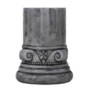 Outdoor End Table, Round Side Table For Patio And Garden - Antique Gray by HouseOfZazla