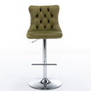 Swivel Adjustable Height Barstools Set of 2 by HouseOfZazla
