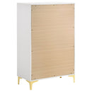 Karena - Rectangular 5 Drawer Chest - White
