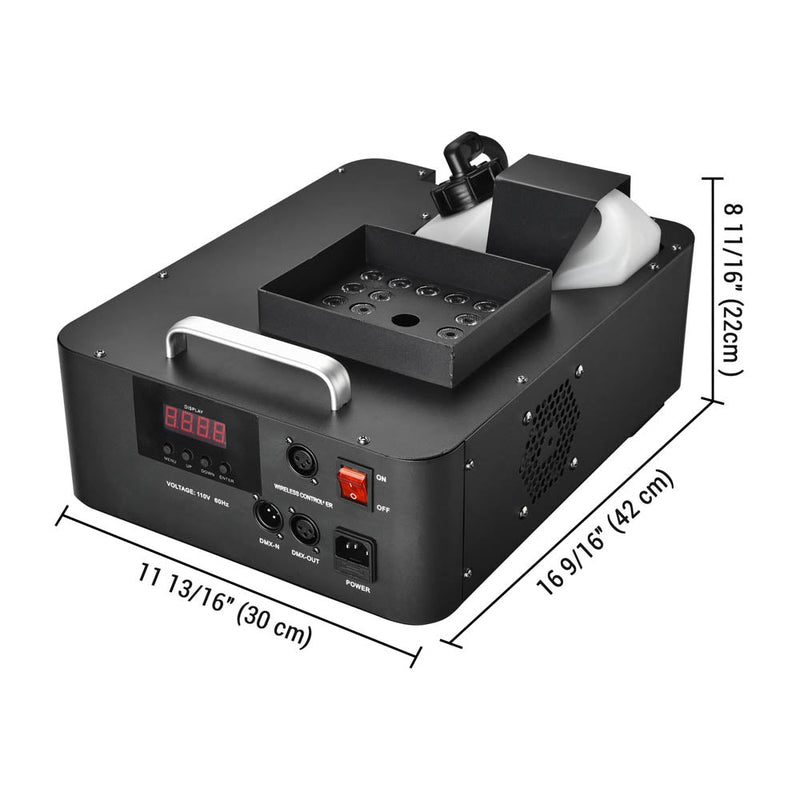 Yescom Fog Smoke Machine w/ Remote Light DMX 20000 CFM 1500w