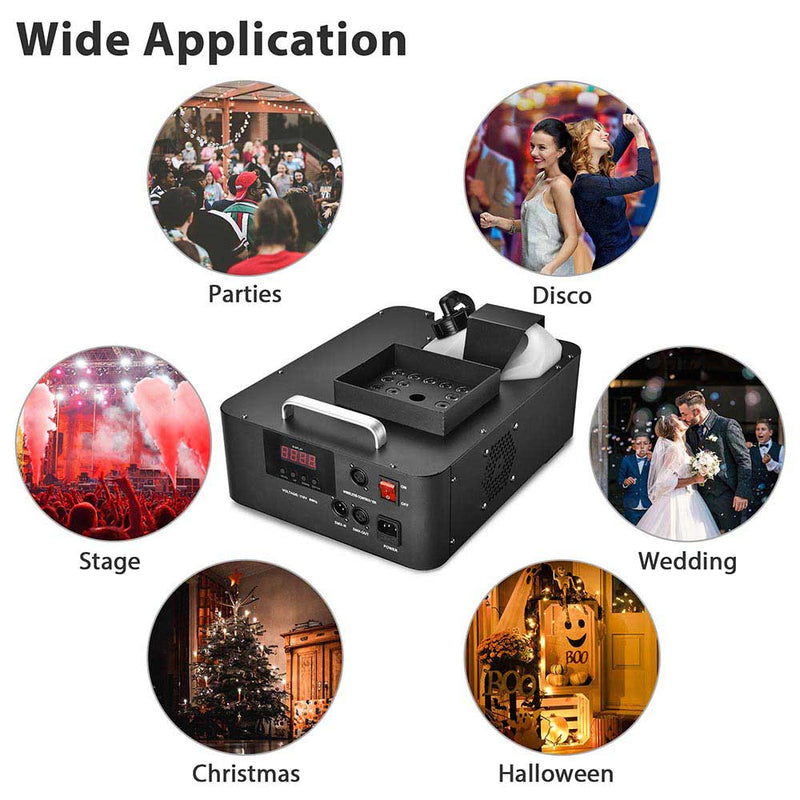 Yescom Fog Smoke Machine w/ Remote Light DMX 20000 CFM 1500w