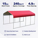 Classic Steel Carport W12' x L20'