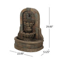 Alora 29" Tall Outdoor Weather-Resistant Faux Stone Floor Fountain (SAK63421)