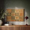 Western Icons Patchwork Quilt Print