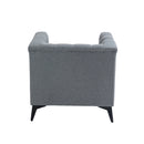 Accent Chair Living Room Chairs Single Sofa Chair,Arm Chairs with Linen Fabric, Mid Century Accent Arm Chairs Comfy Reading Lounge Club Armchair for Bedroom Office Study