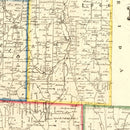 Vintage Map of Madison County, New York 1853