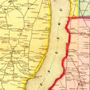 Vintage Map of Ontario County, New York 1852
