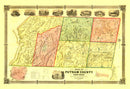 Vintage Map of Putnam County, New York 1854