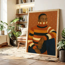 Quiet Thoughts in a Striped Sweater by Kooly